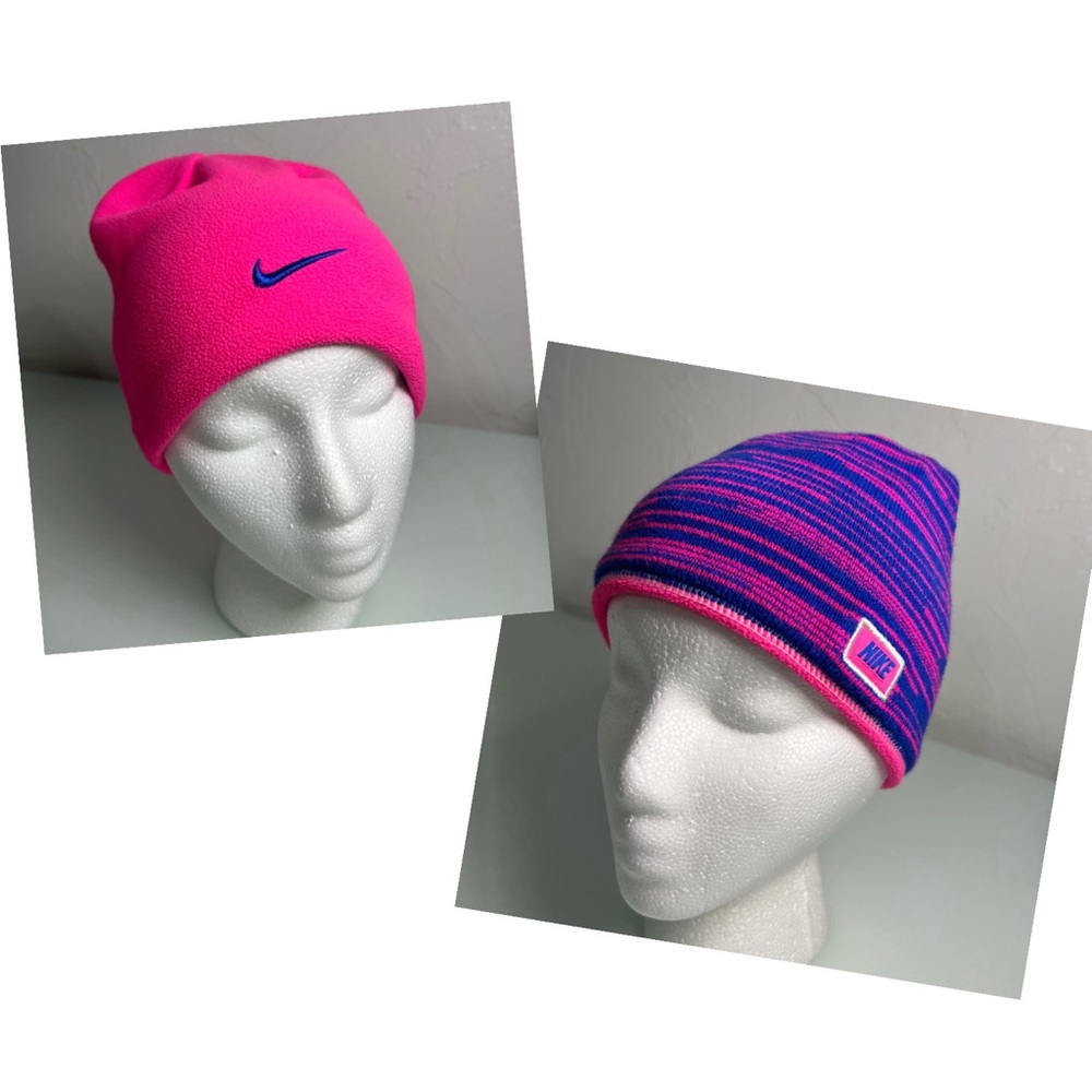 Nike Reversible 2 in 1 fleece & knit size OSFA EUC